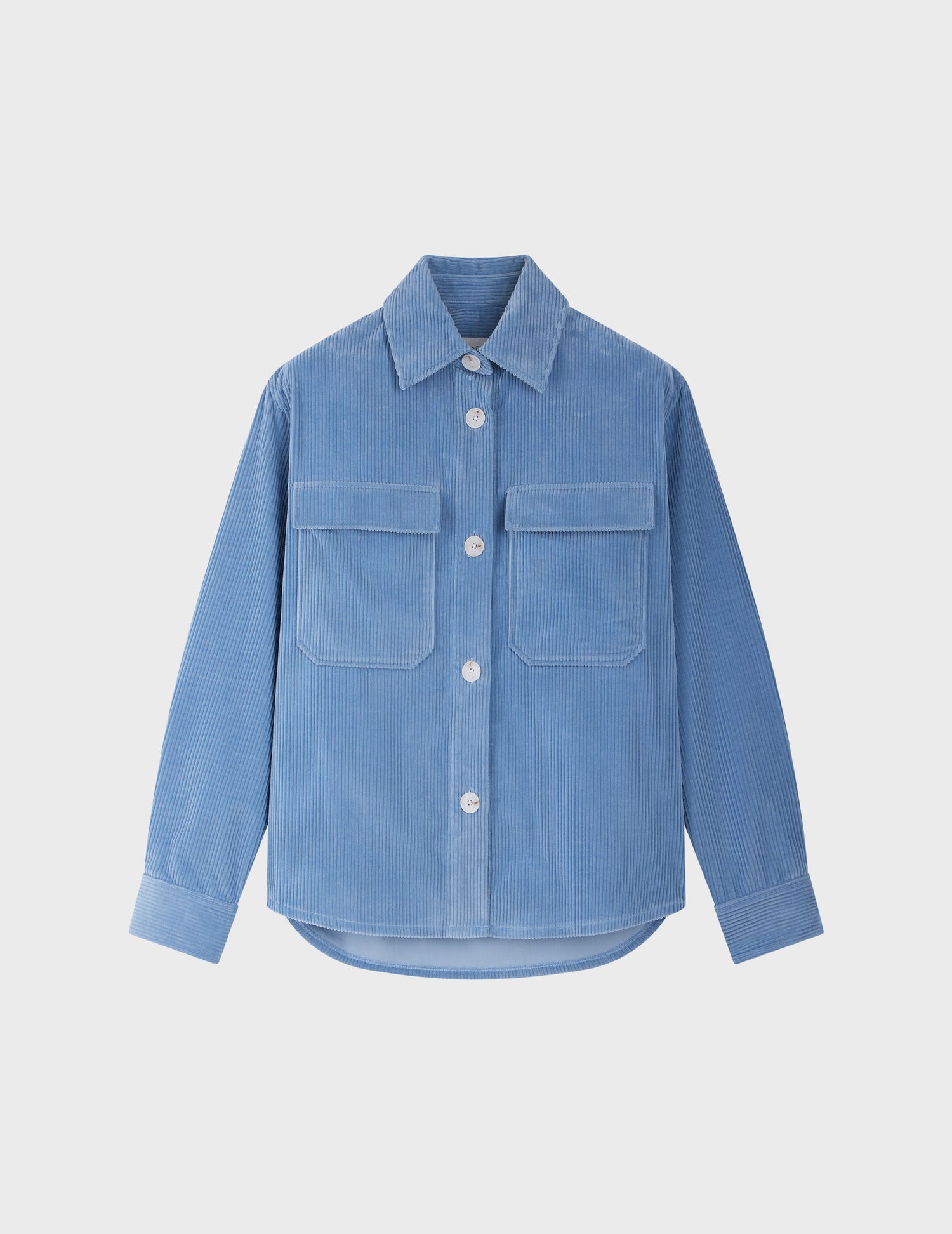 Inès overshirt in plain corduroy