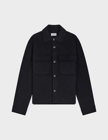 Inoa navy blue wool blouse 