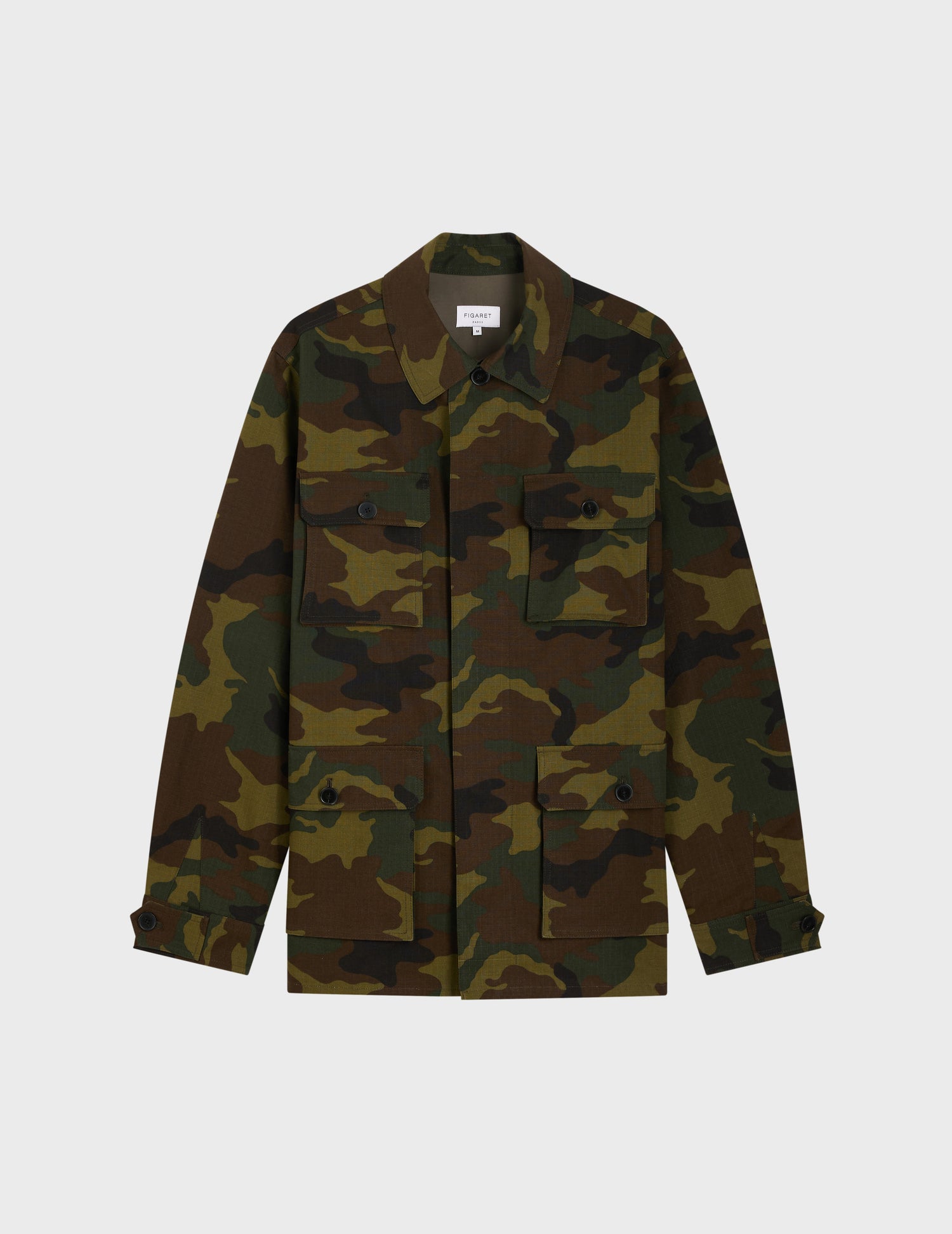 khaki print ripstop Isao jacket 