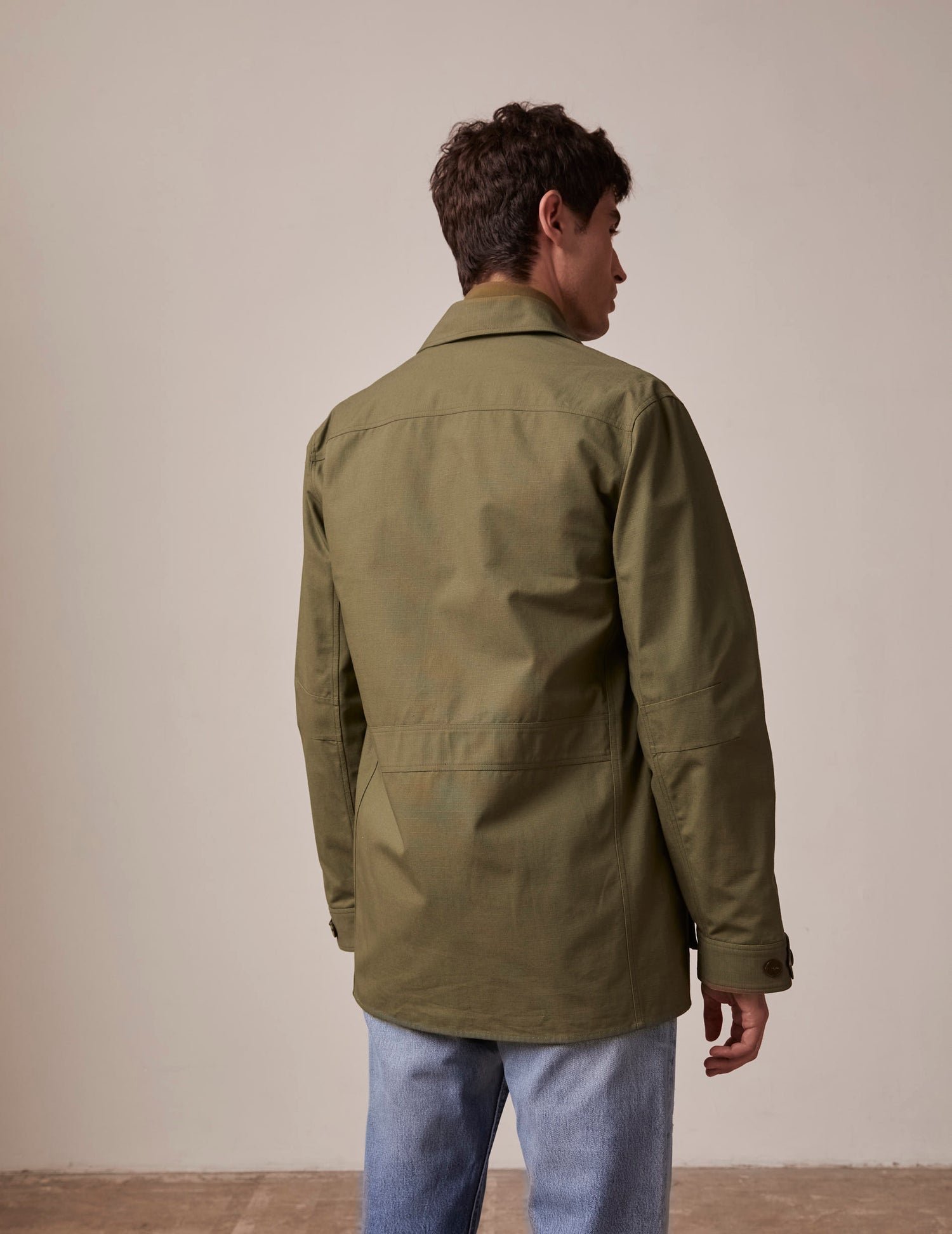 khaki ripstop Isao jacket