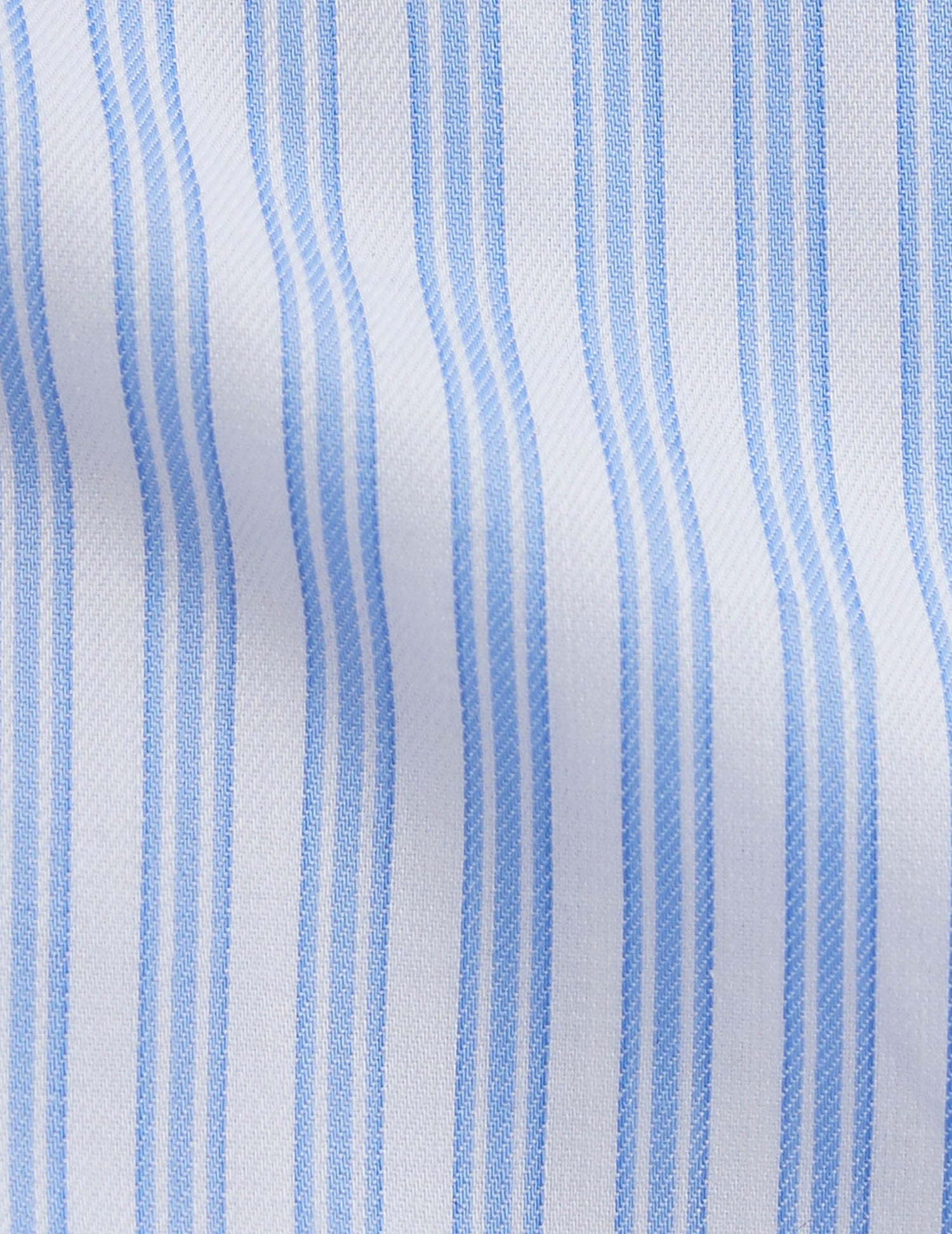 Chemise classique rayée bleue - Twill - Col Américain#2