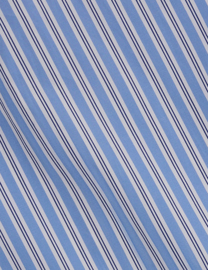 semi-fitted Blue striped shirt