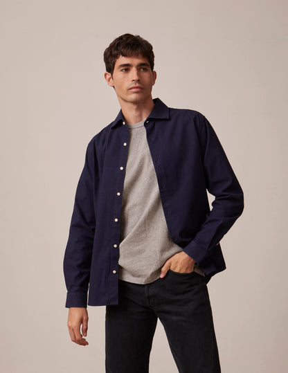 Navy blue denim Arisote shirt