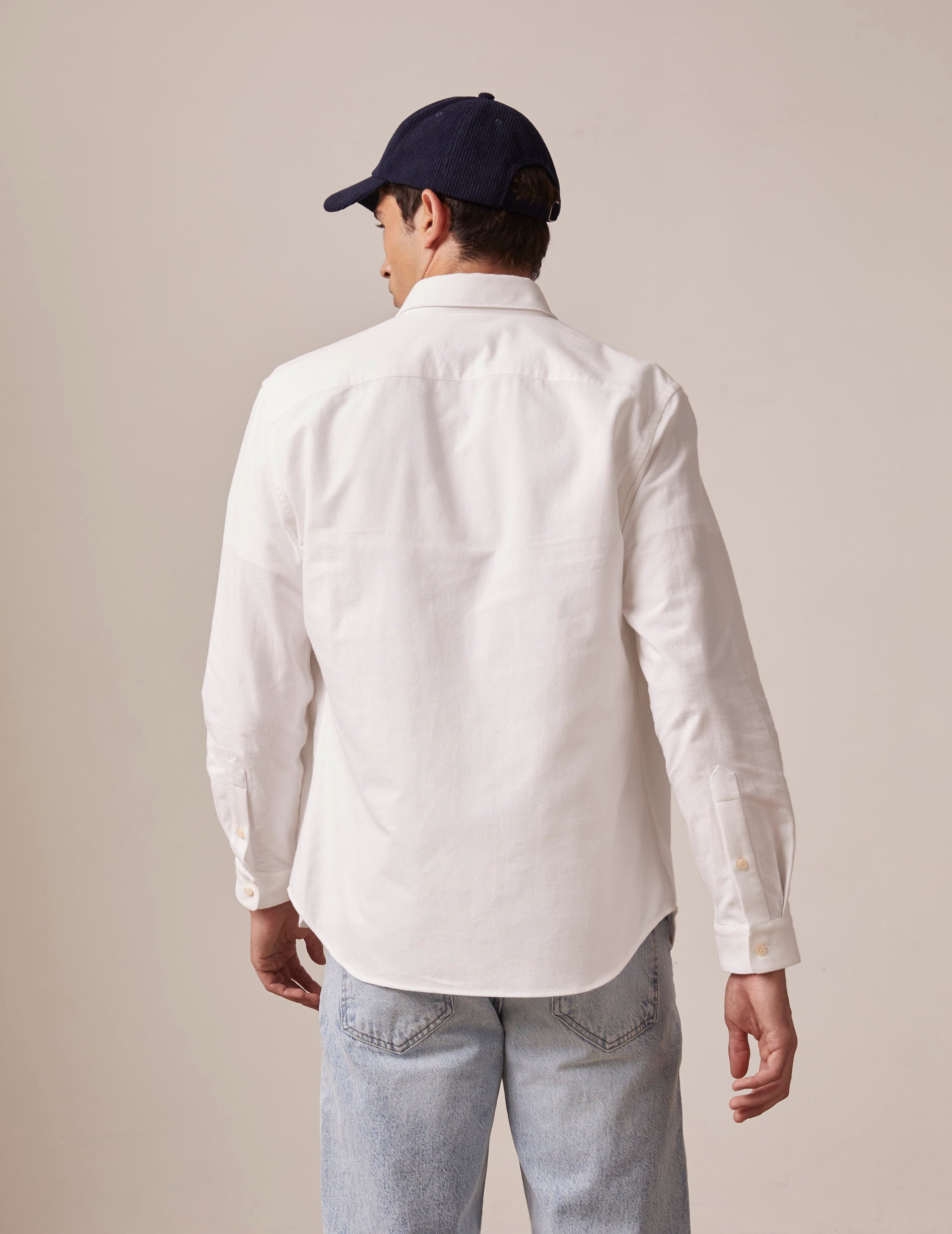 White Armand shirt - Oxford selvedge - Prodigious buttoned Collar