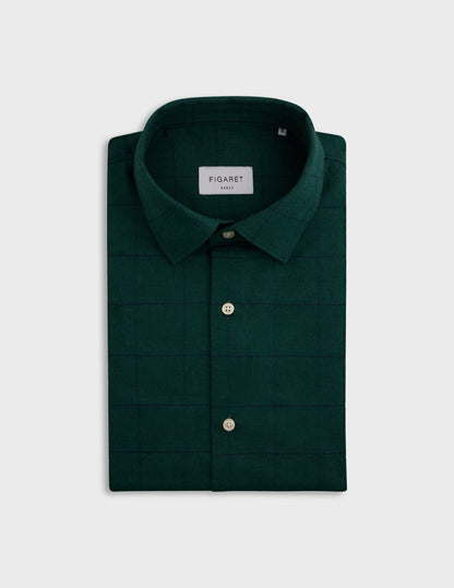 Chemise Auguste à carreaux verts