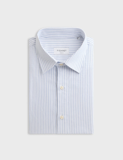 Blue striped Auguste shirt