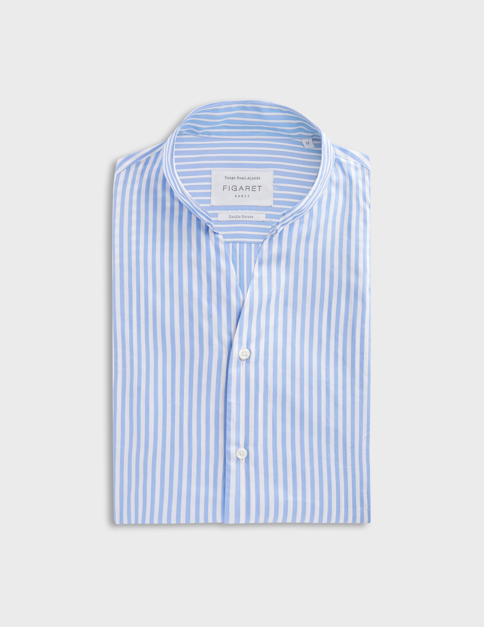 Chemise carl rayée bleue