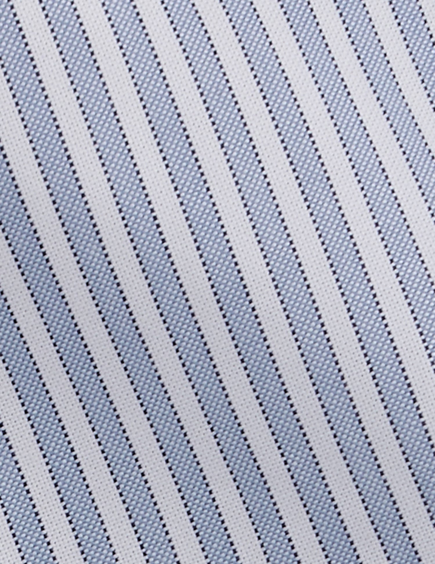 Blue striped Carl shirt - Oxford - Open straight Collar#4