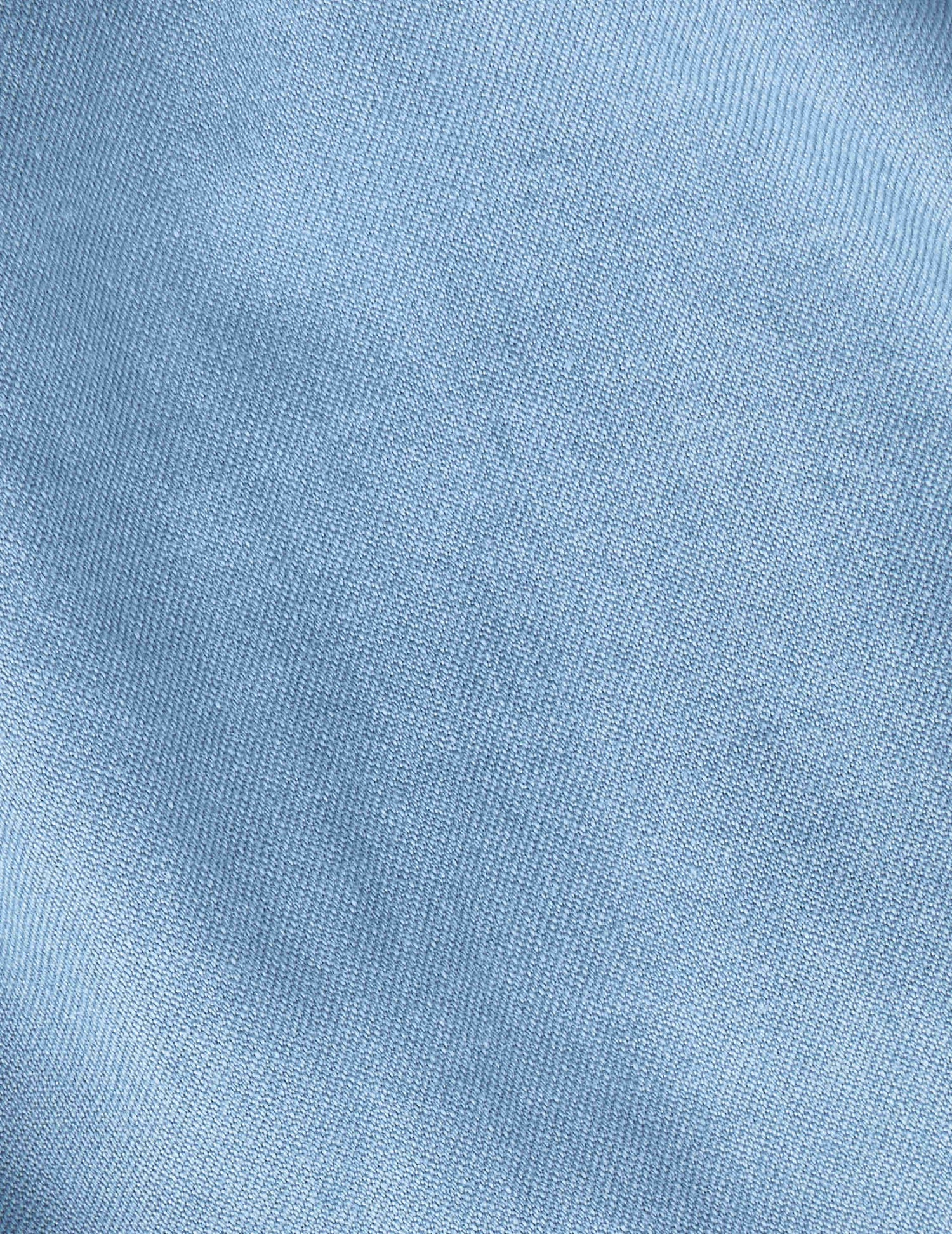 Chemise Carl bleue - Chambray - Col Droit ouvert#4