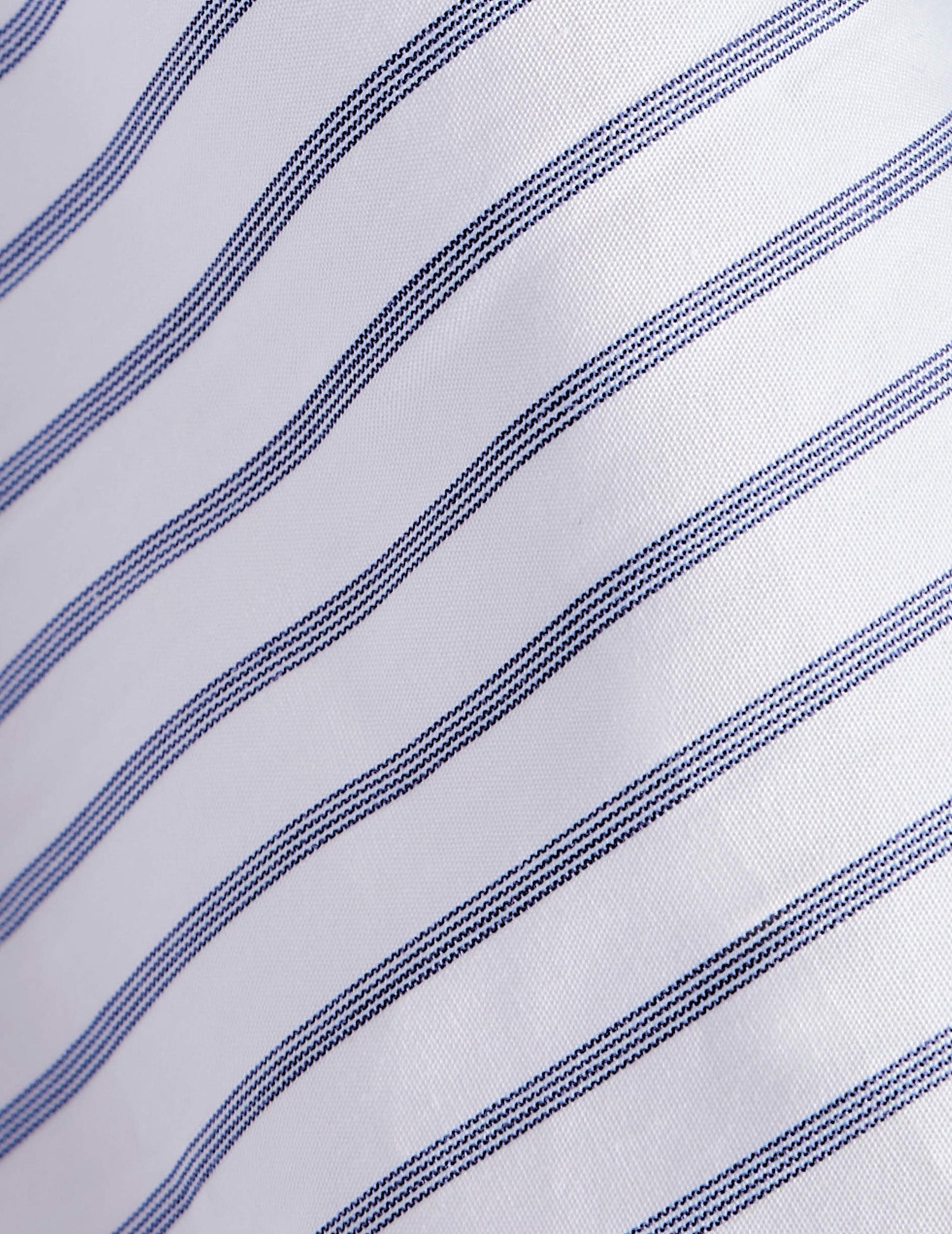 Chemise ajustée rayée bleu marine - Popeline - Col Figaret#2