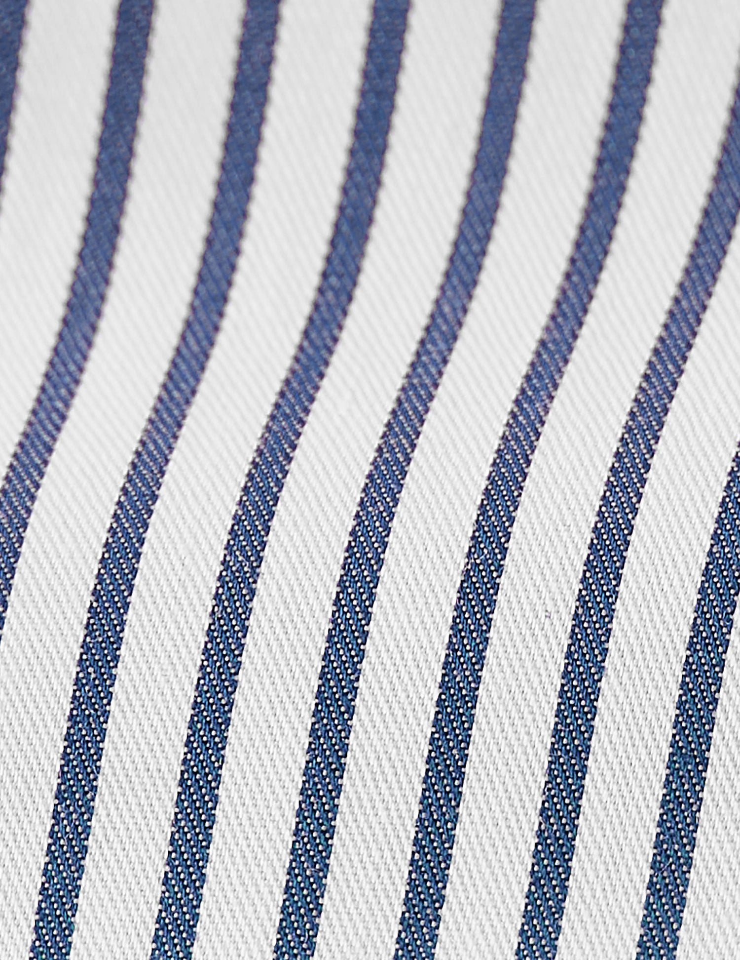 Navy blue striped fitted shirt - Poplin - Figaret Collar#2