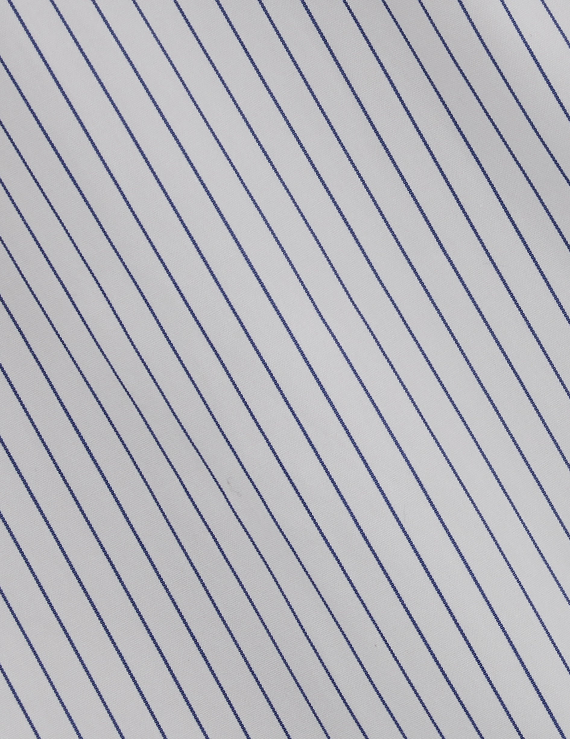 semi-fitted Blue striped shirt - Poplin - Figaret Collar