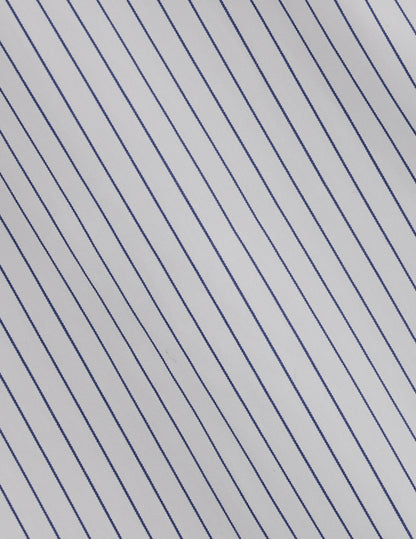 Blue striped semi-fitted shirt