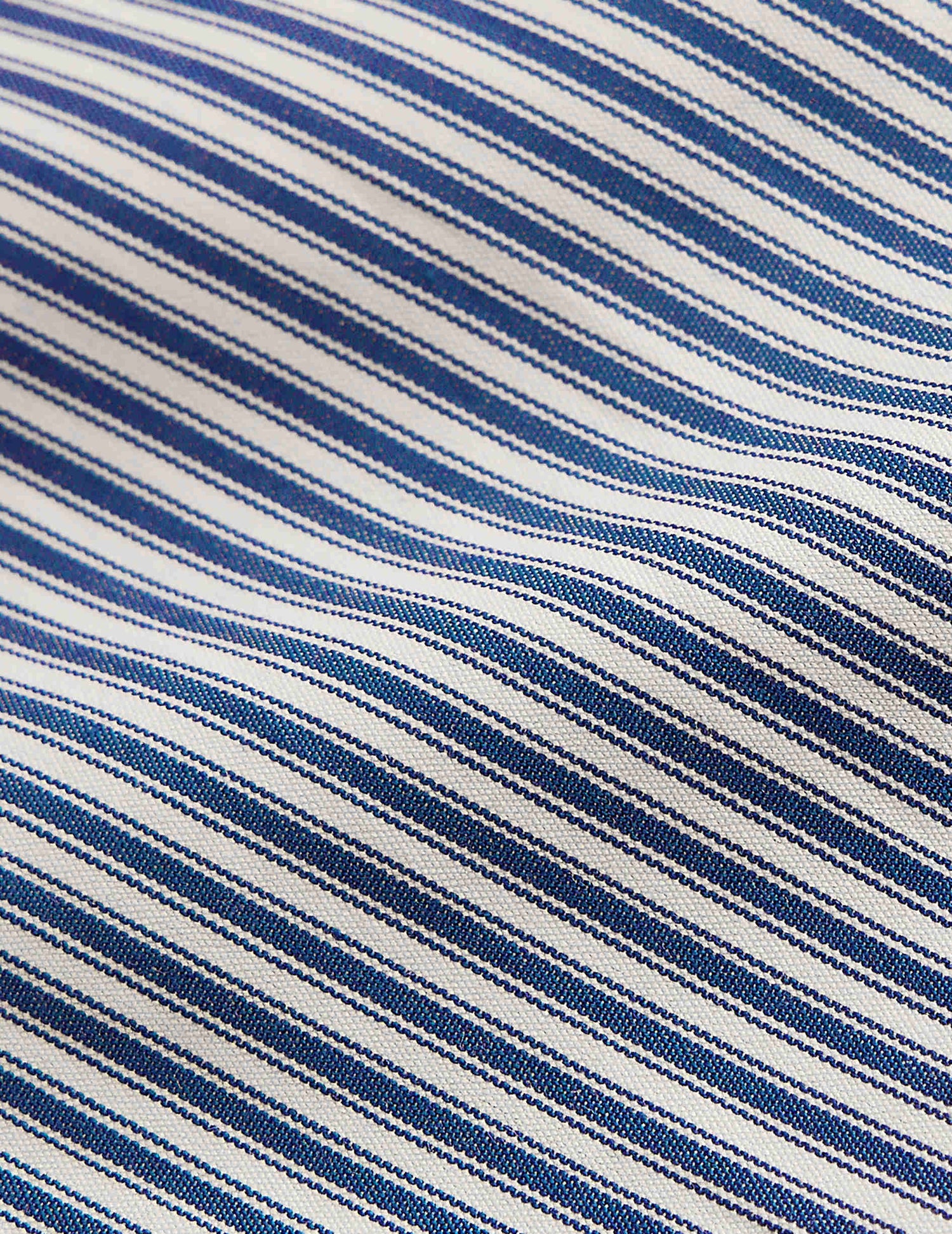 Chemise classique rayée bleu marine - Popeline - Col Figaret#2