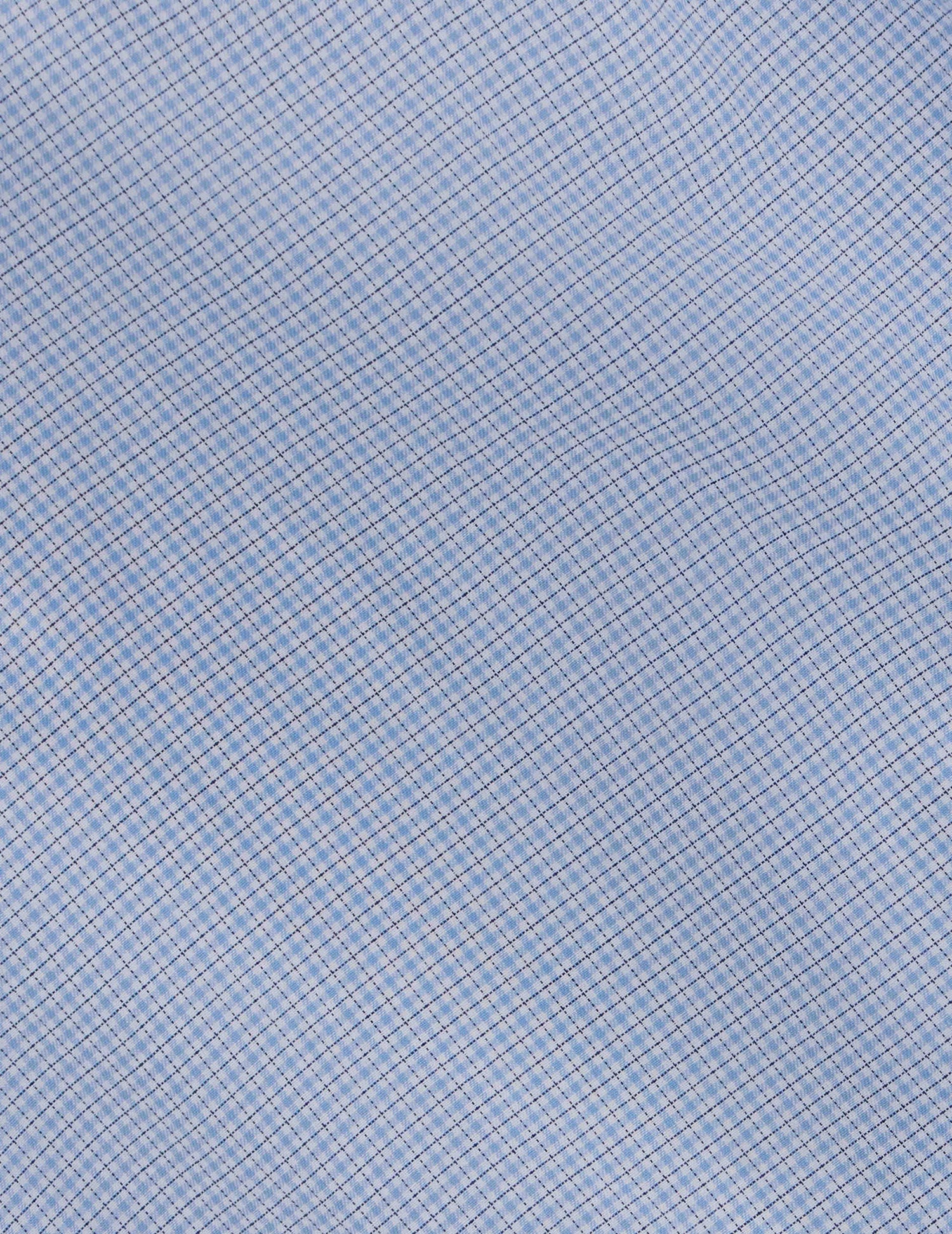 Chemise classique à carreaux bleus - Twill - Col Figaret#2