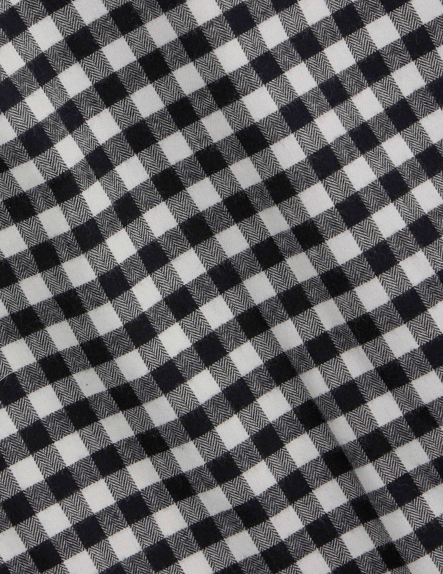 Black checked Florian shirt - Flannel - French Collar#5