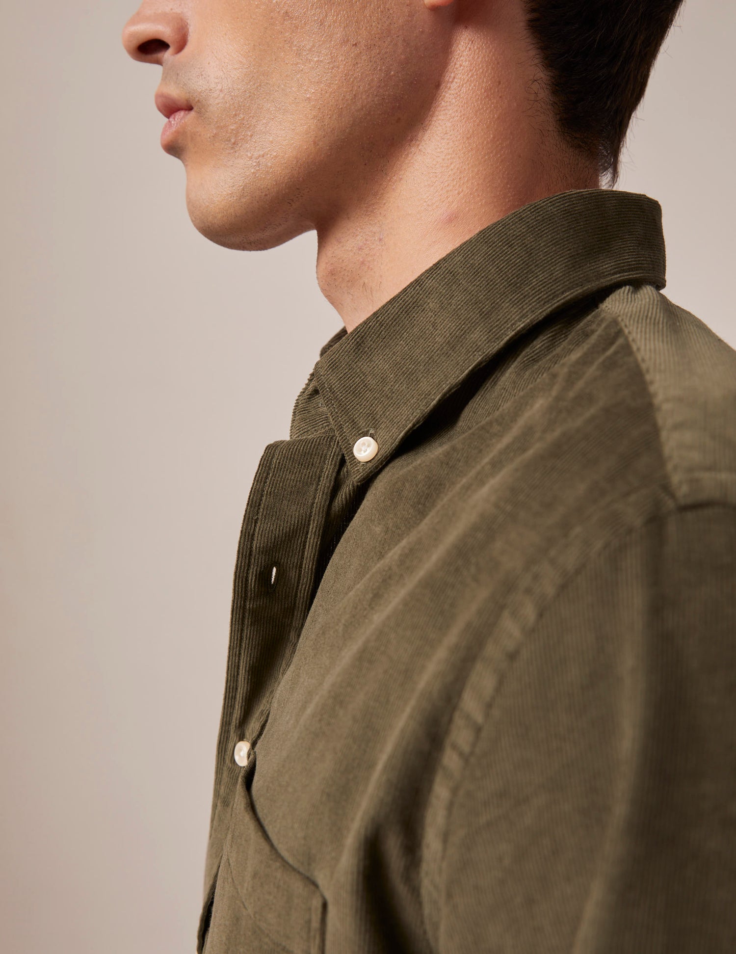 Khaki Gabriel shirt - Velvet - American Collar#3