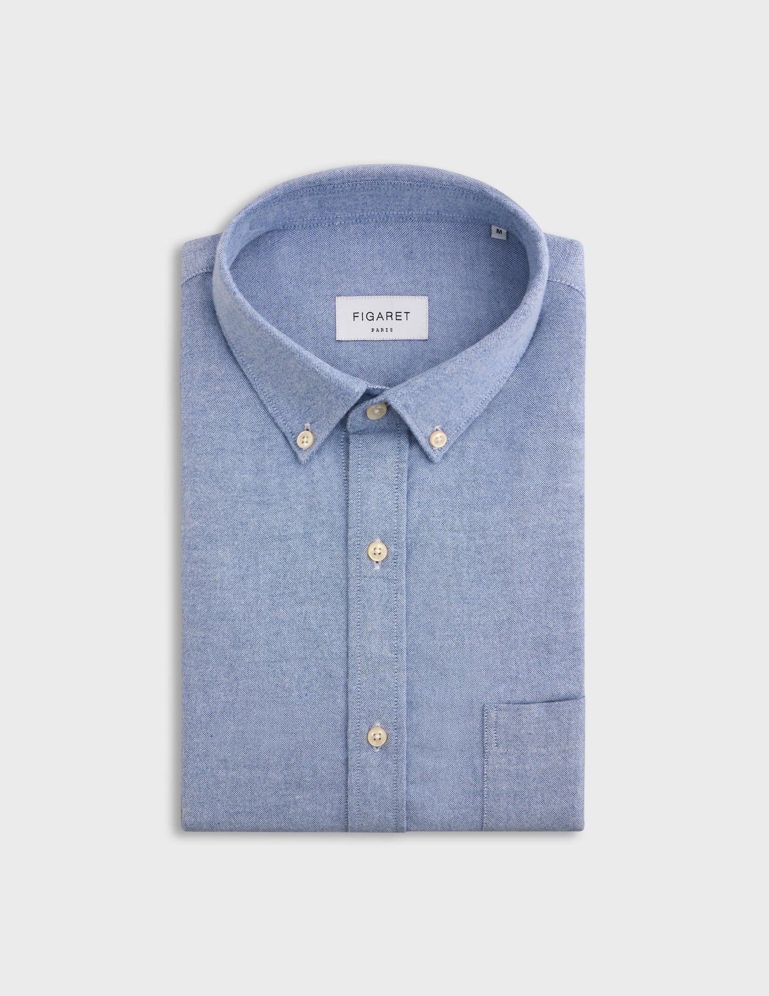 Chemise Gabriel bleue - Oxford - Col Américain#3