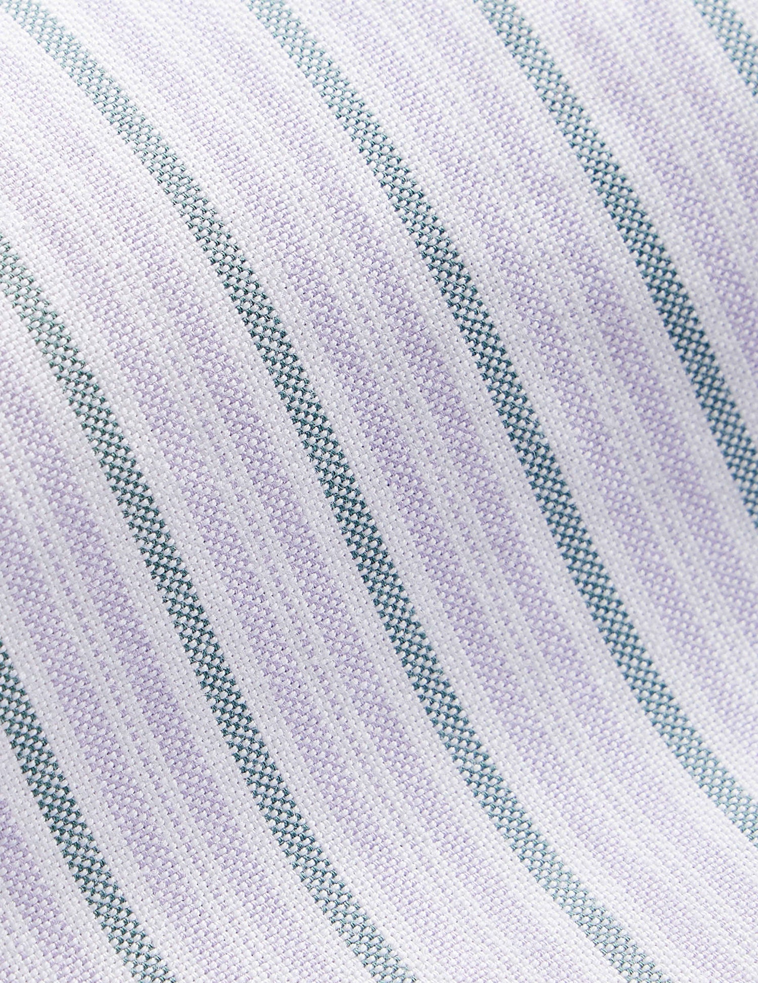 Chemise Gabriel rayée vert et violet - Oxford - Col Américain#5