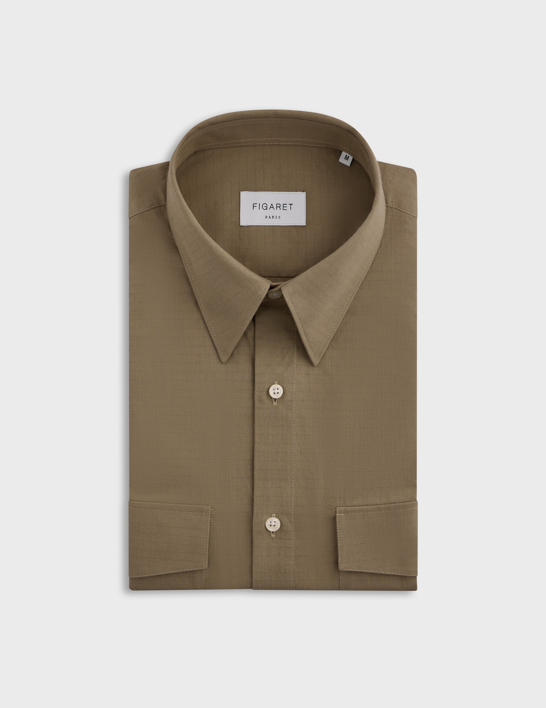 Chemise Irwin beige - Ripstop - Col Prodigieux