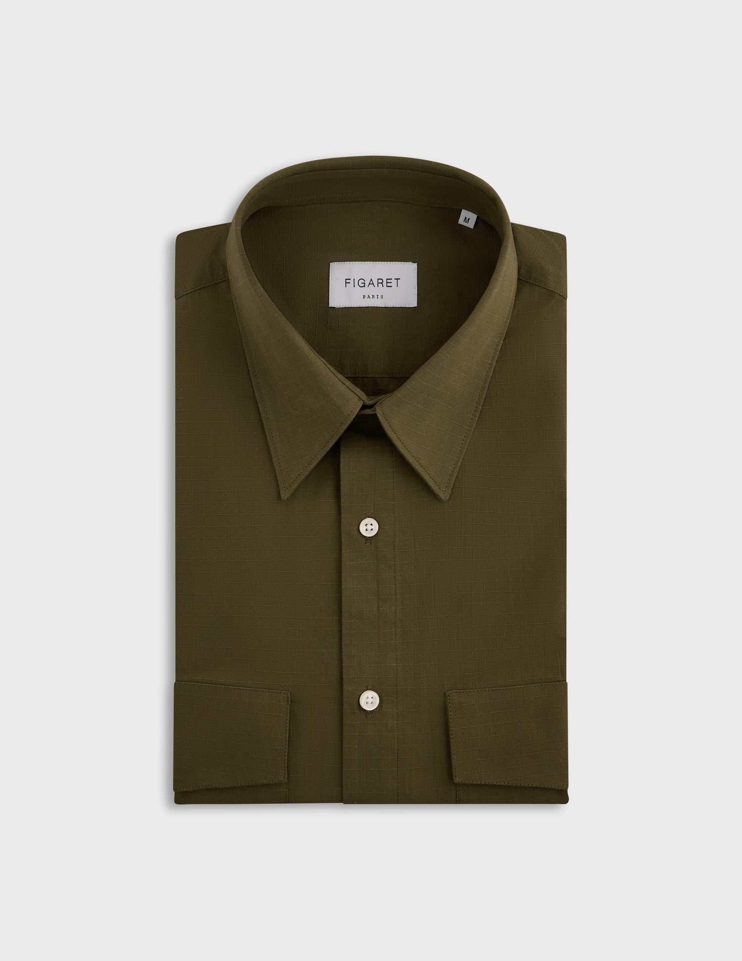 khaki Irwin shirt - Ripstop - Prodigious Collar#4