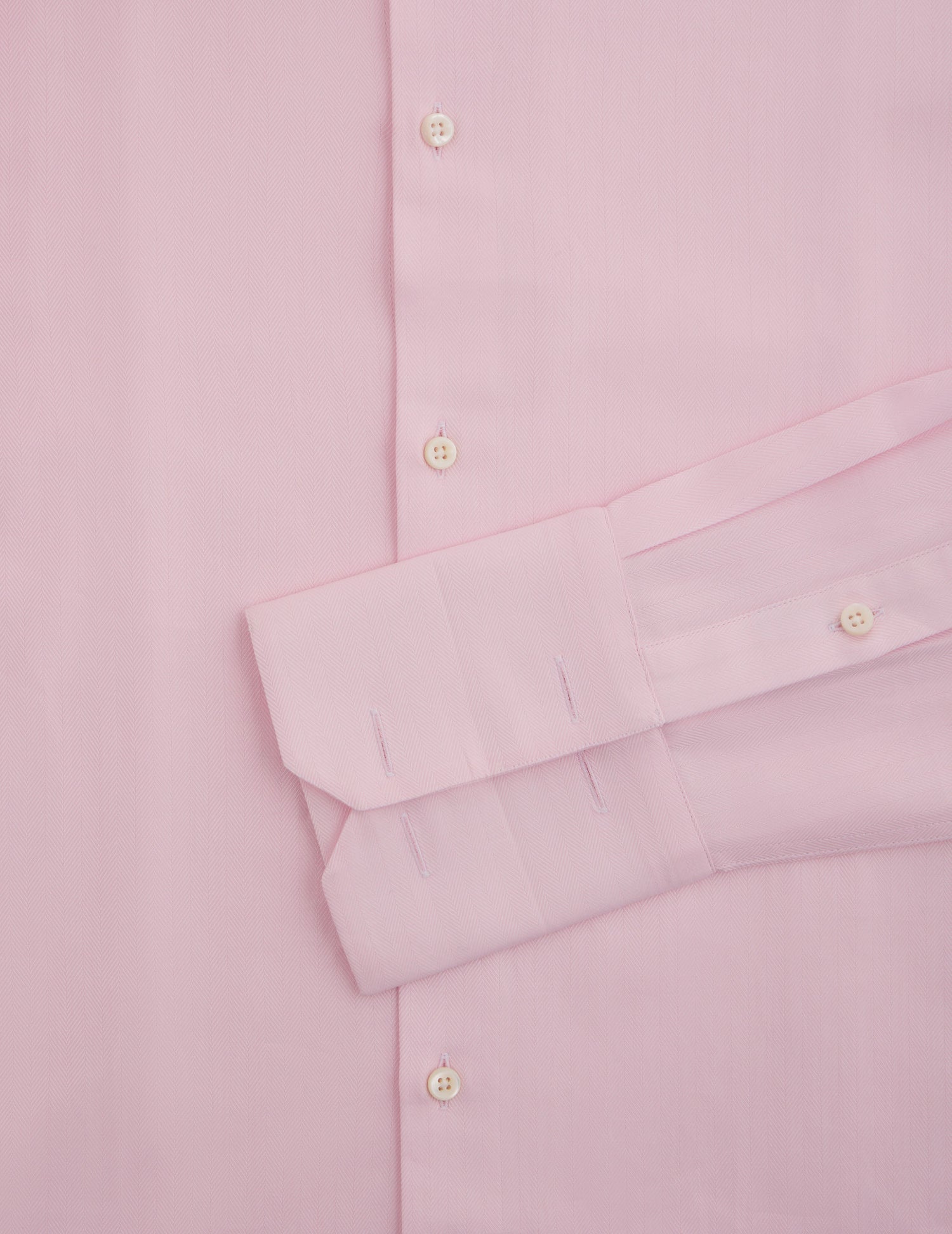 semi-fitted Pink shirt - Chevron - Italian Collar - Musketeers Cuffs#2