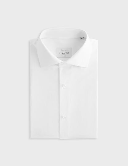 Chemise ajustée blanche