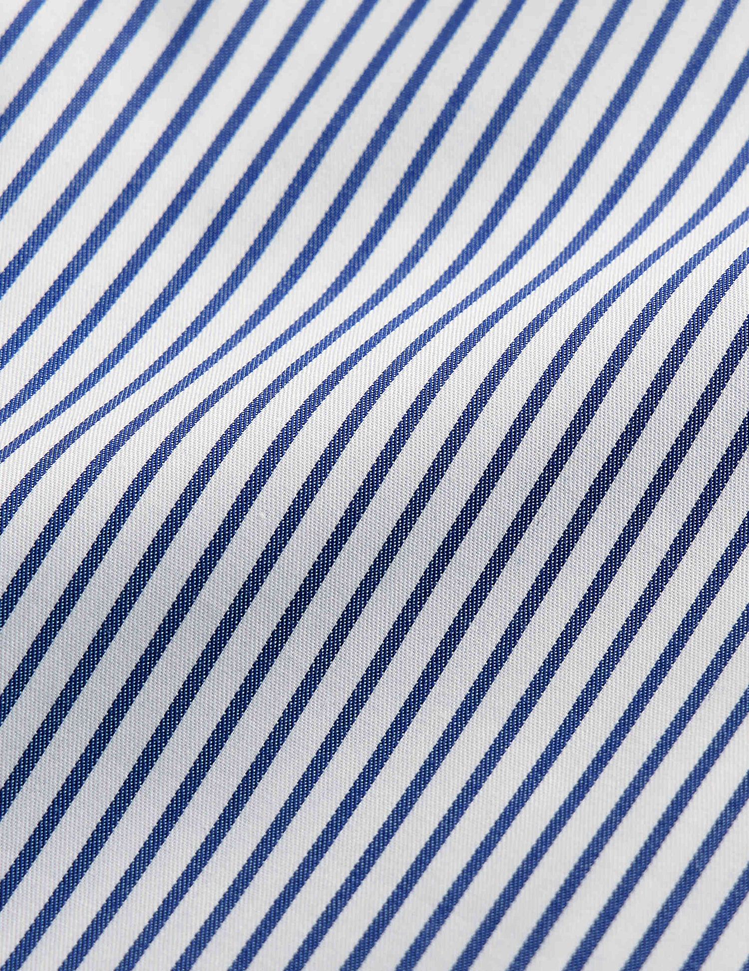 Navy blue striped classic shirt - Poplin - Italian Collar#2
