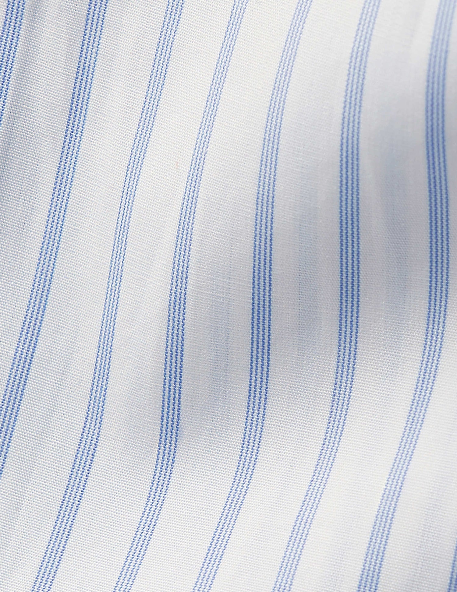 semi-fitted Blue striped shirt - Poplin - Italian Collar#2