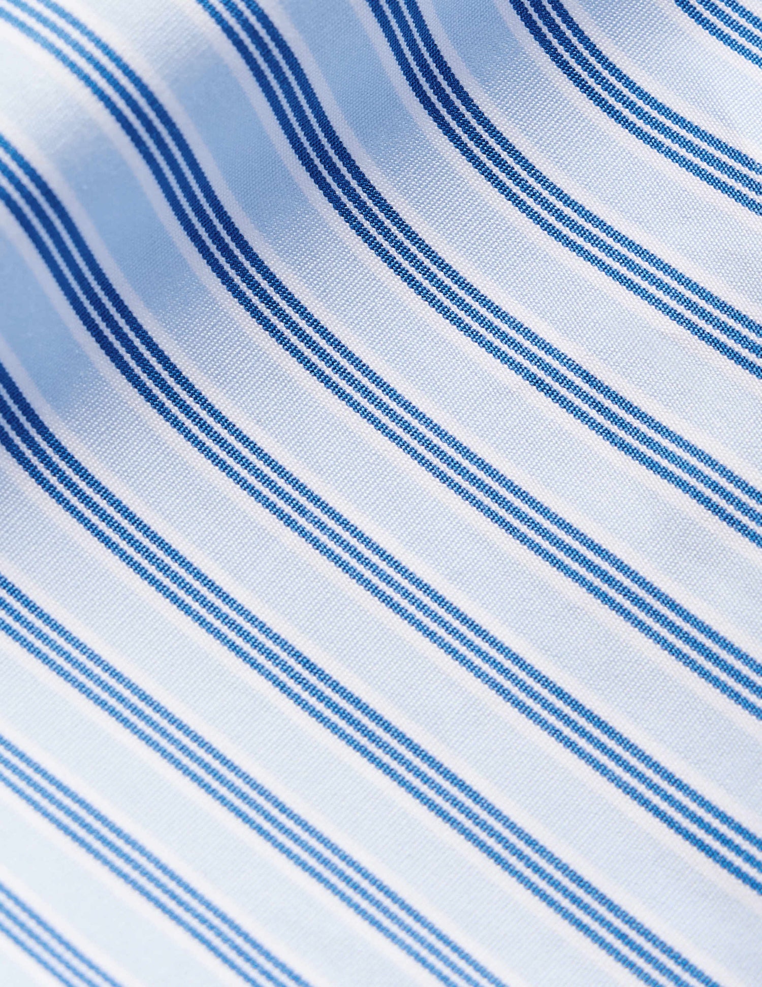 semi-fitted Blue striped shirt - Poplin - Italian Collar#2