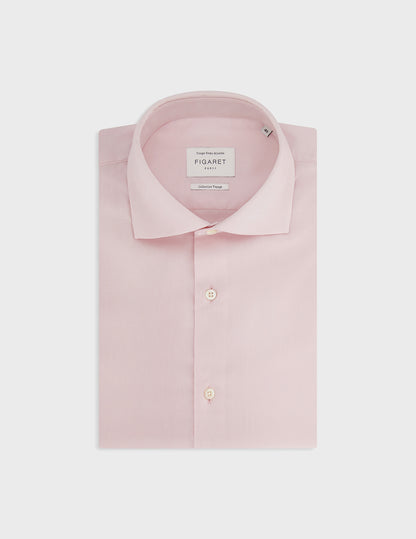 Chemise semi-ajustée rose