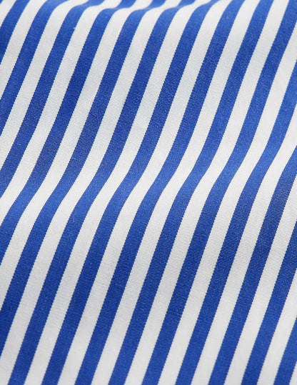 Chemise ajustée rayée marine