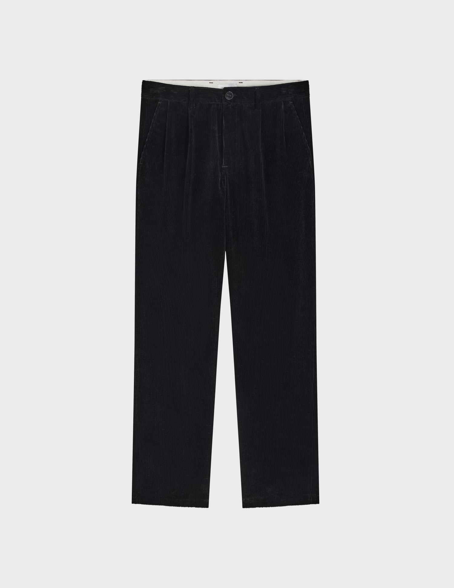 Driss black velvet chino