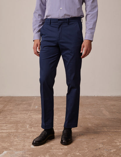 Chino Geofrey en twill bleu marine