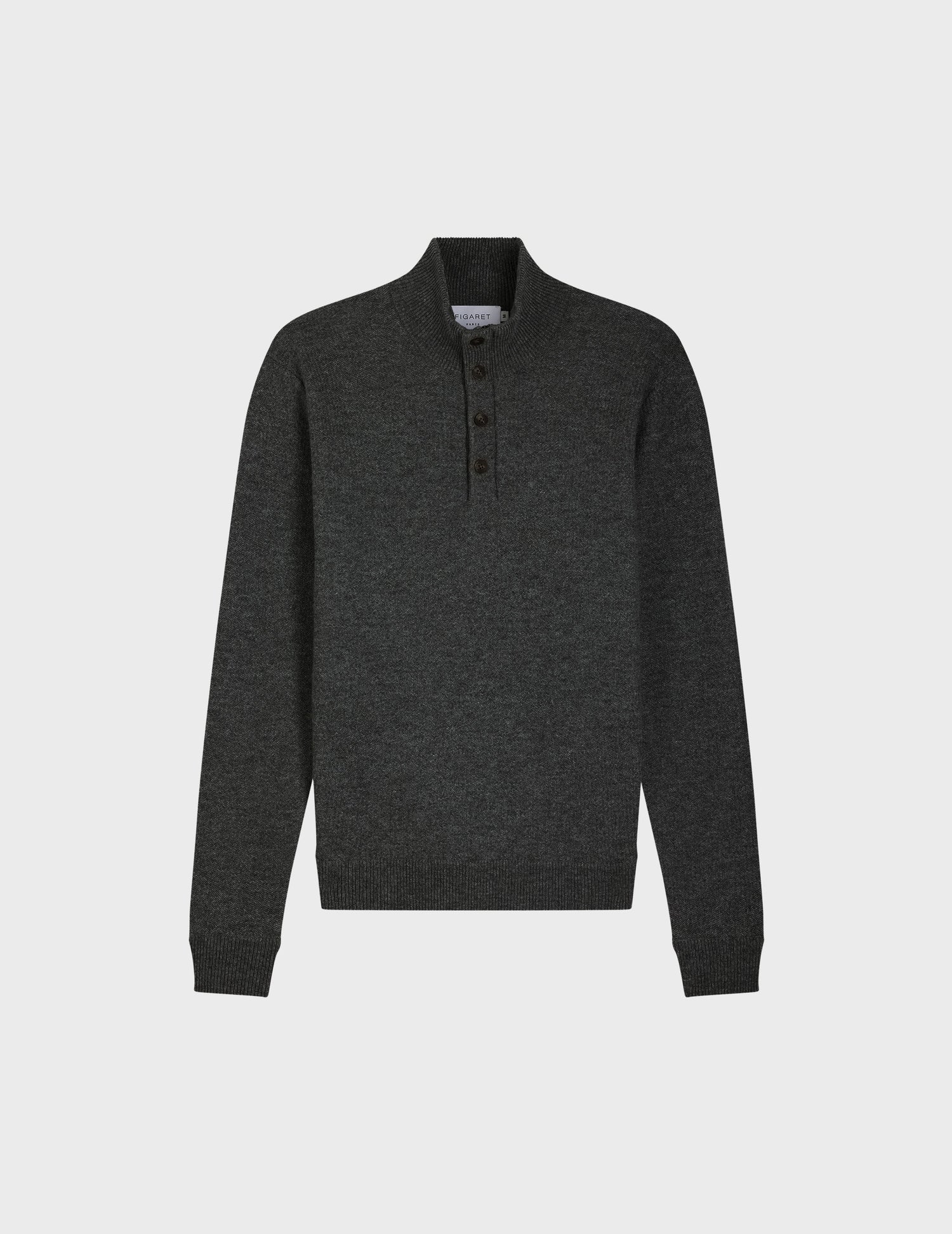 Chris sweater in grey wool 