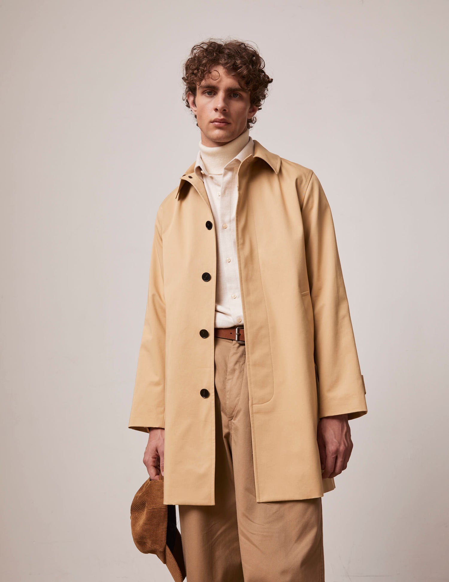 Trench  Hermano en twill beige