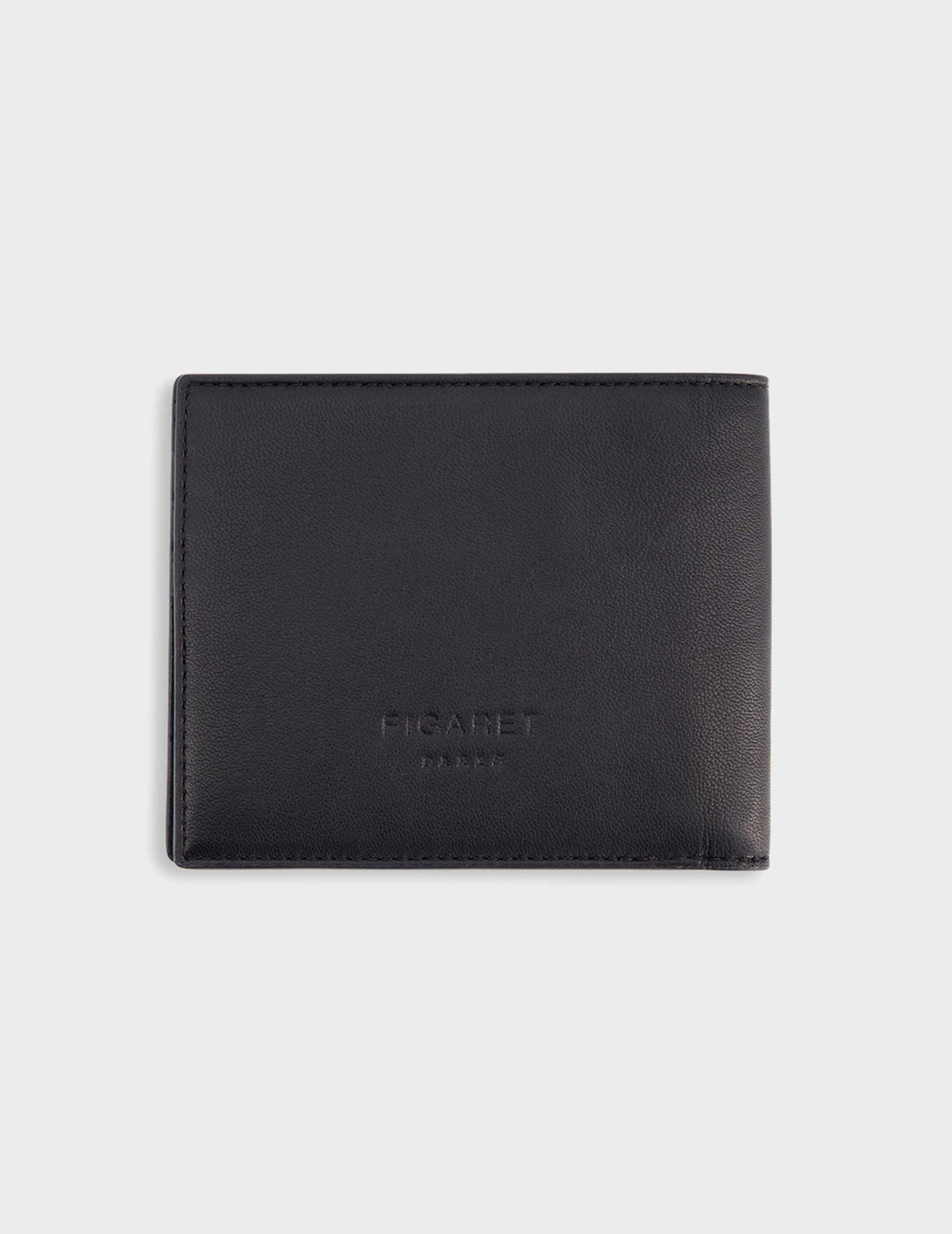 Black leather and suede wallet