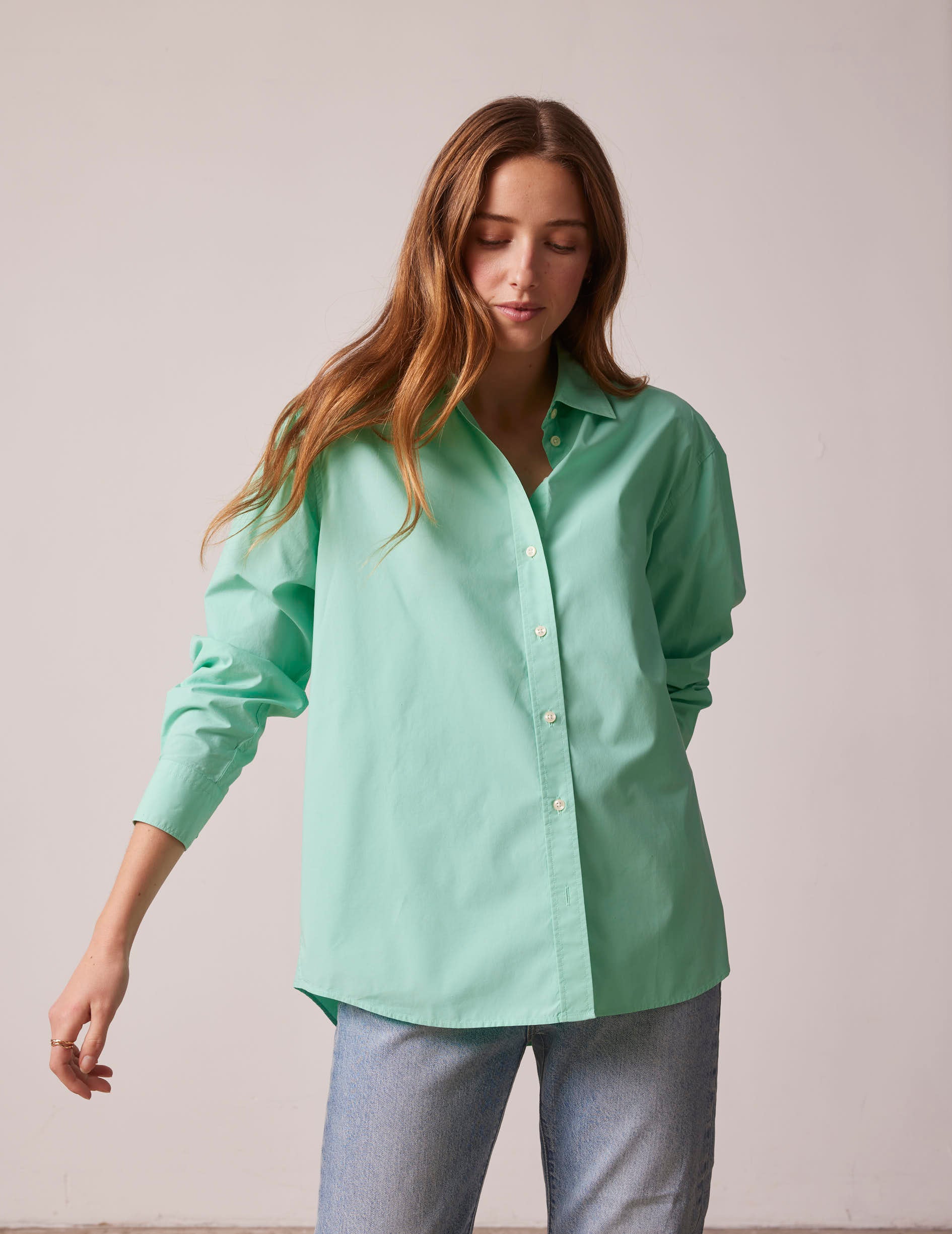 Chemise oversize Delina verte