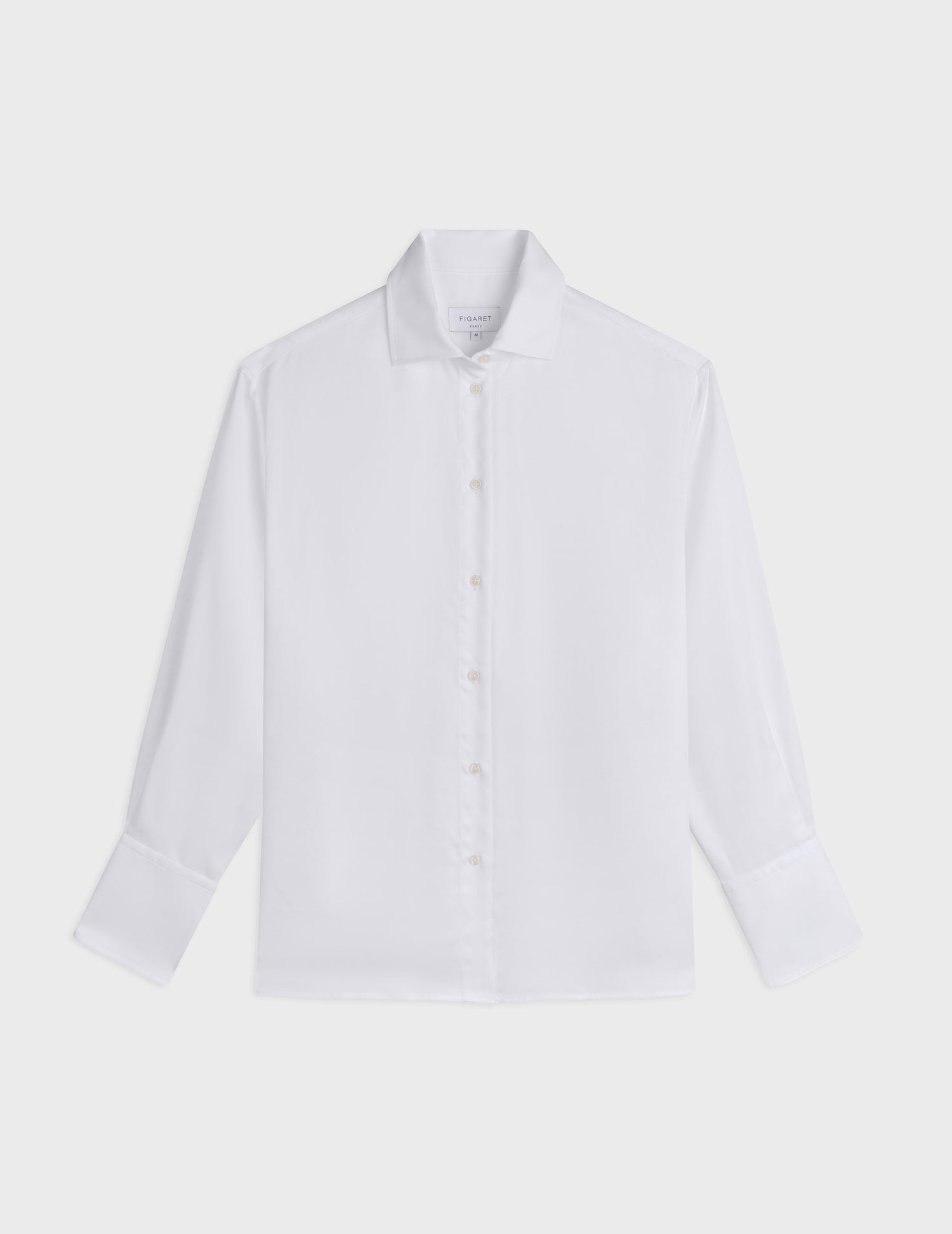 Chemise oversize Léa blanche - Twill - Col Chemise#3