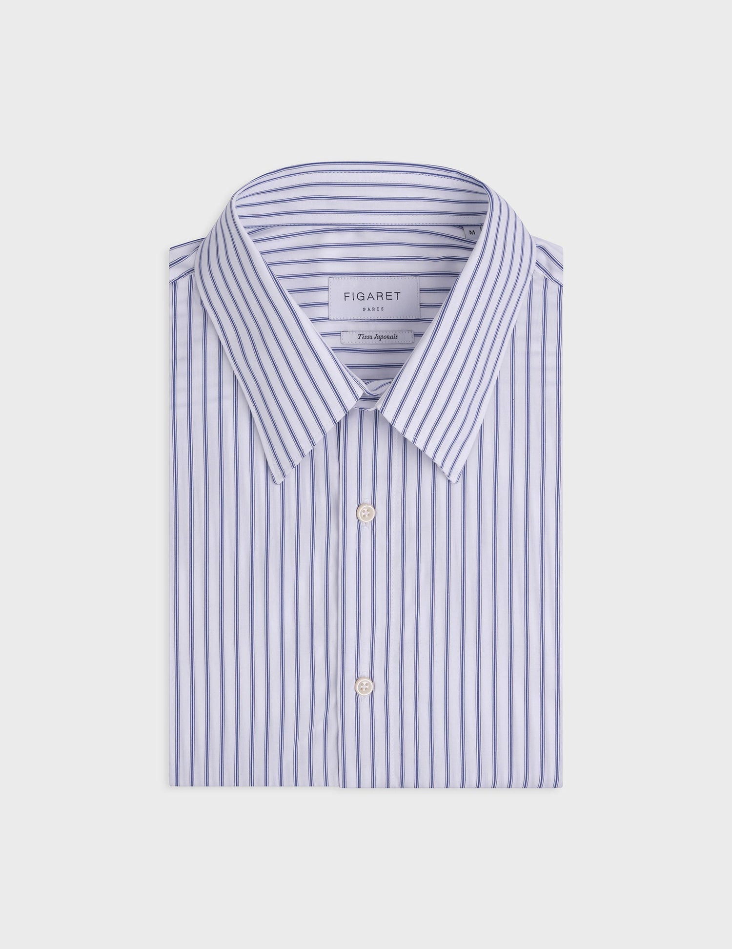 Antonin navy striped shirt - Poplin - Prodigious Collar#3