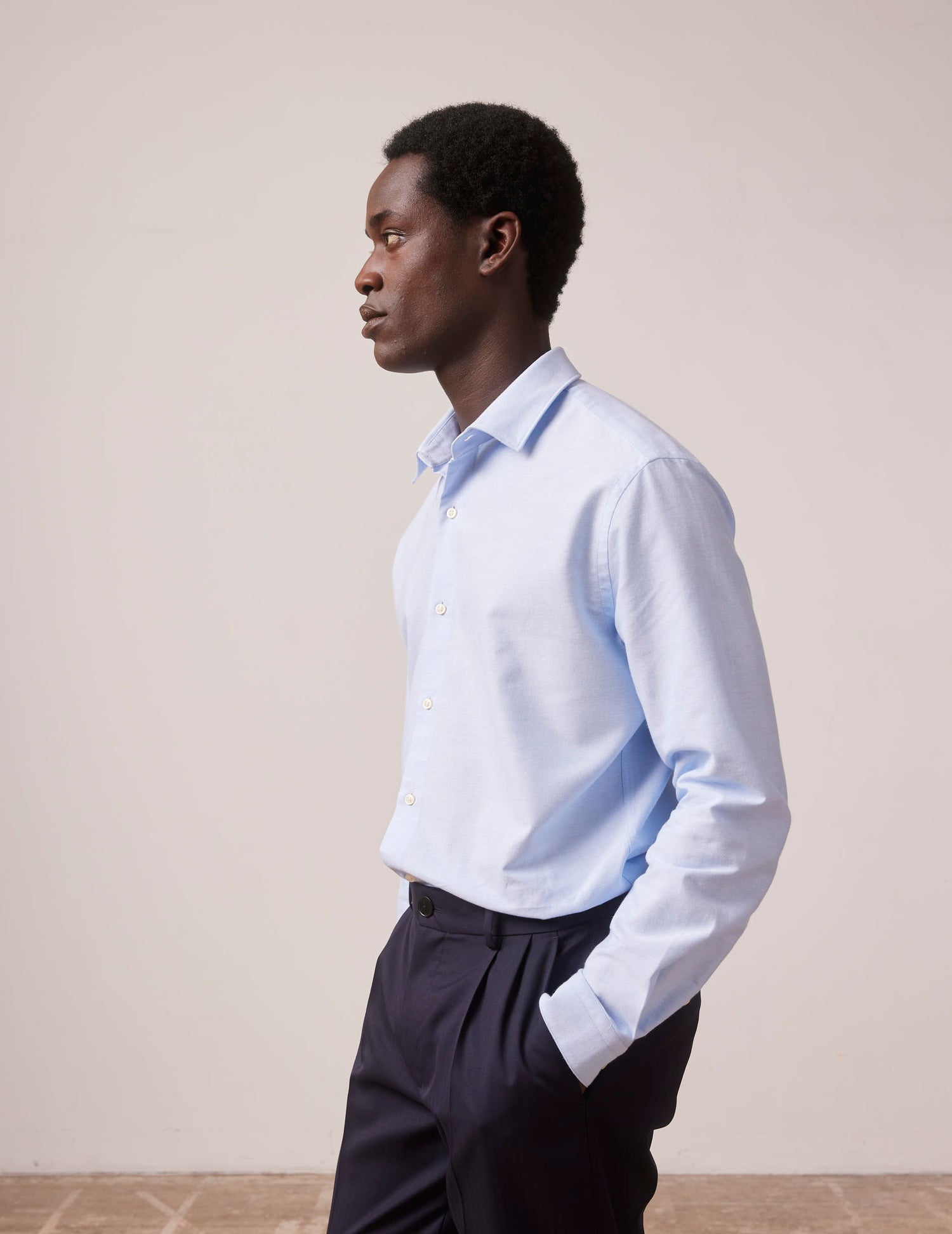 Blue Auguste shirt - Oxford - French Collar