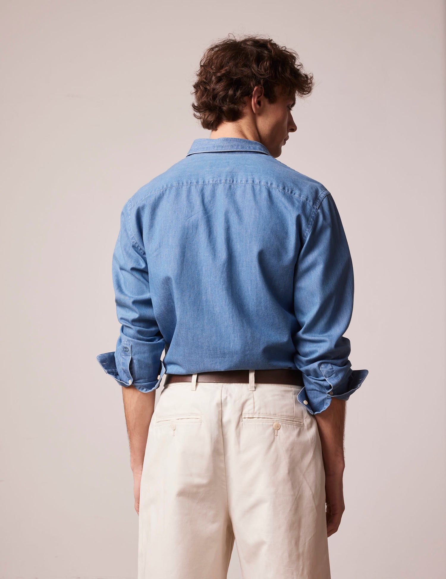 Blue denim Auguste shirt - Denim - French Collar#2