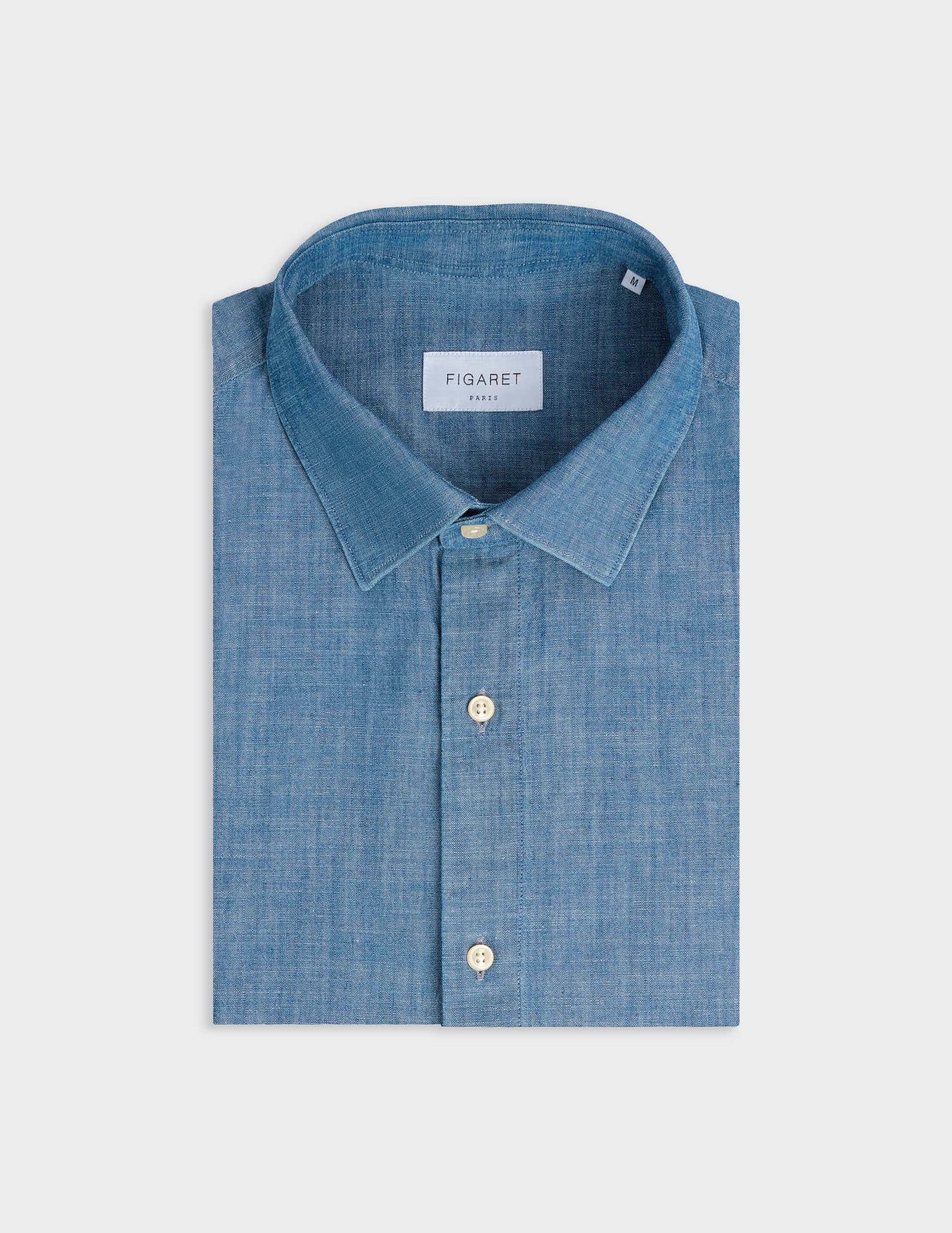 Blue Auguste shirt - Chambray - French Collar#3