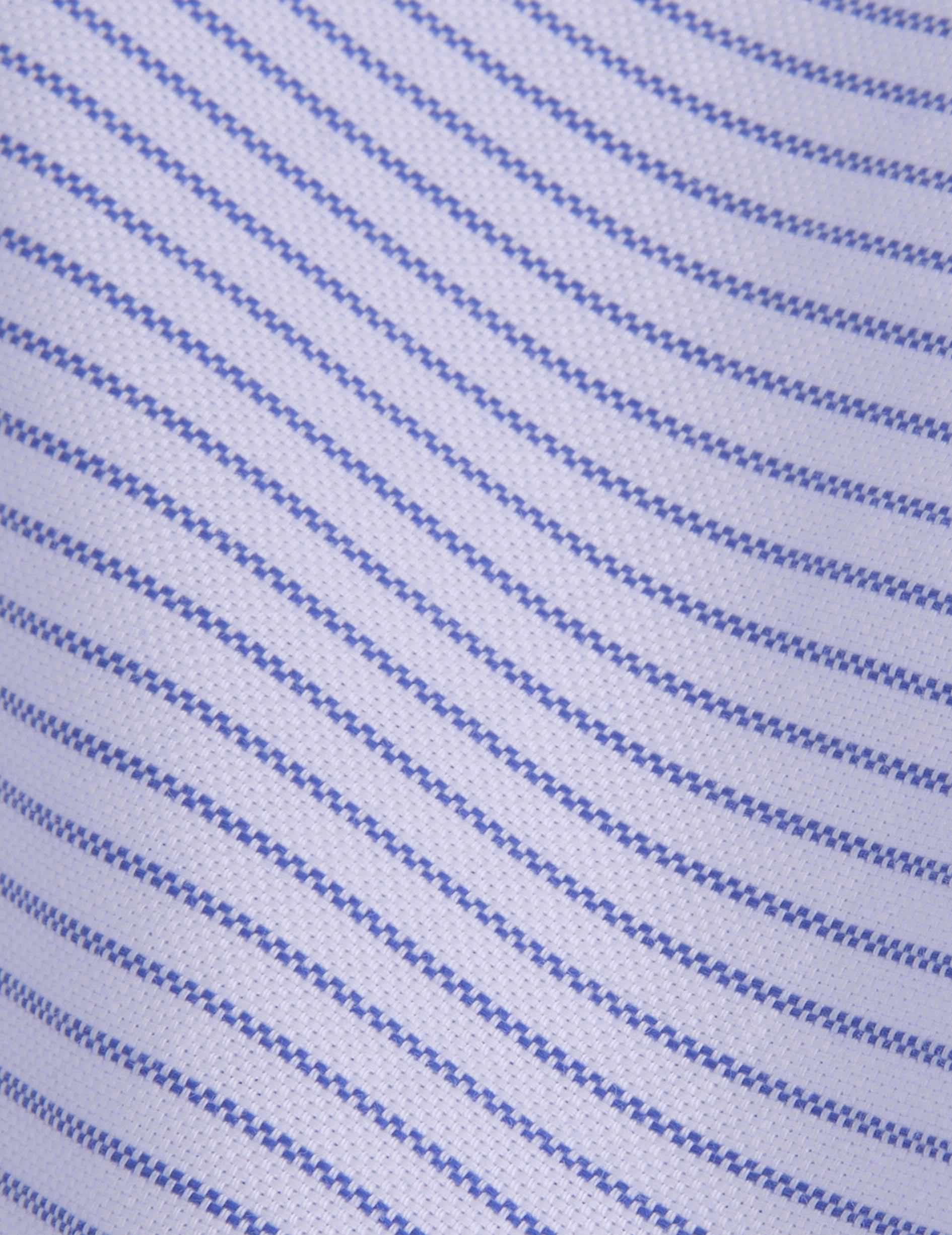 Blue striped Auguste shirt - Oxford - French Collar