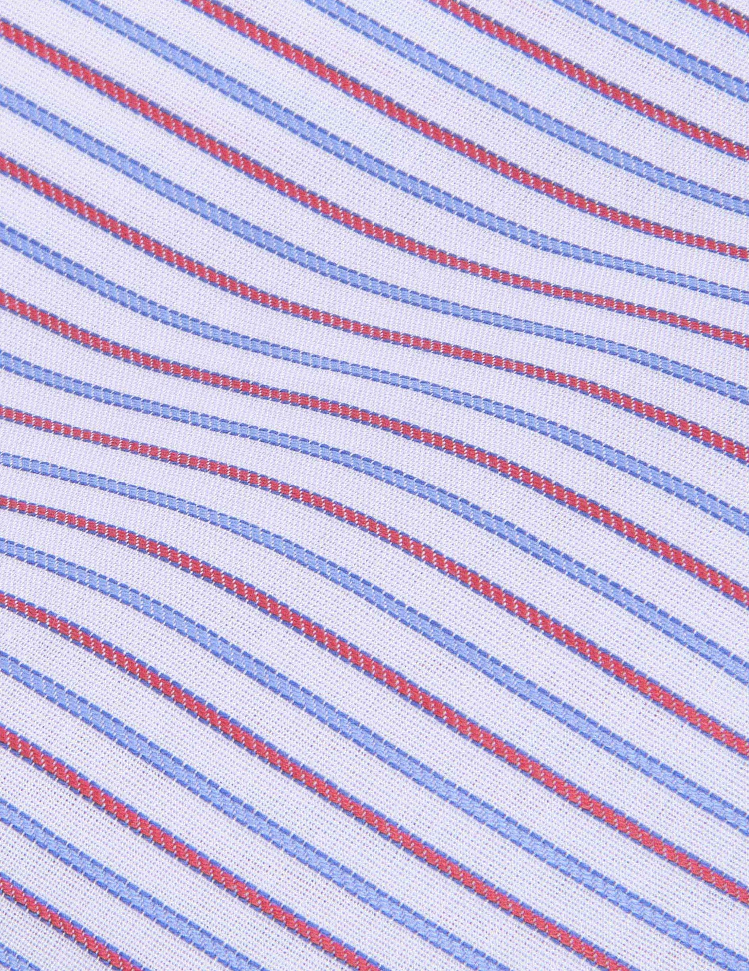 Classic red and blue striped shirt - Poplin - Figaret Collar#2