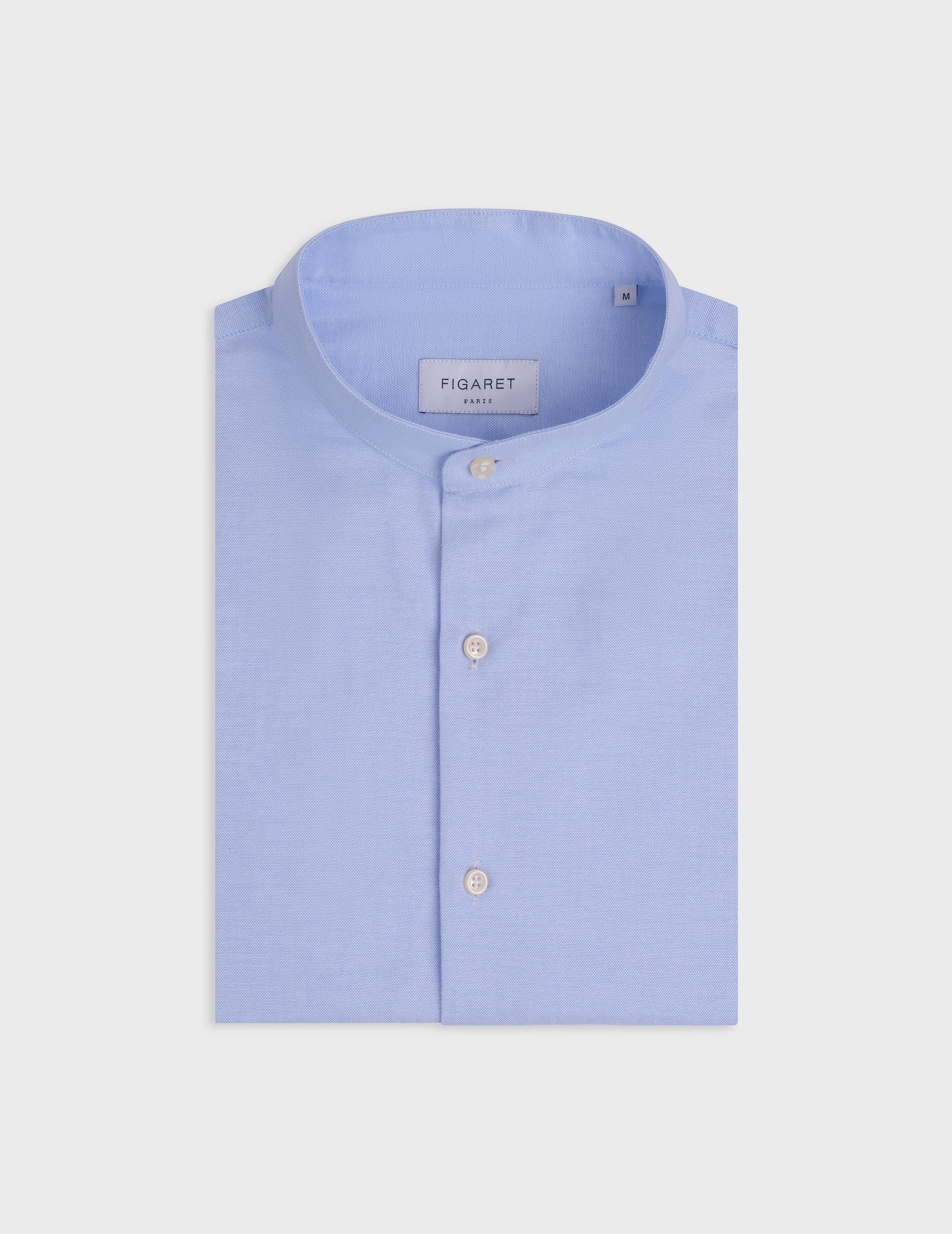 Blue Herwin shirt - Oxford - Officer Collar