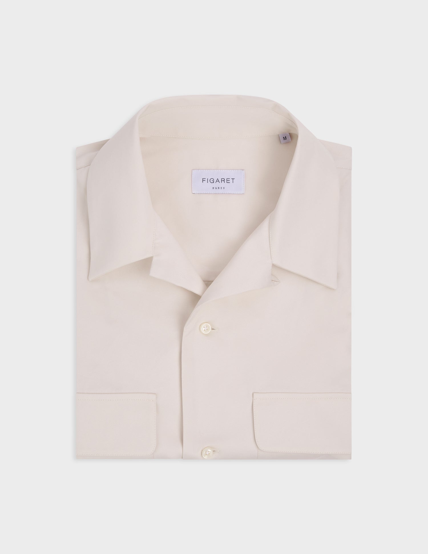 Ivano ecru shirt - Twill - Cuban with bridle Collar#3