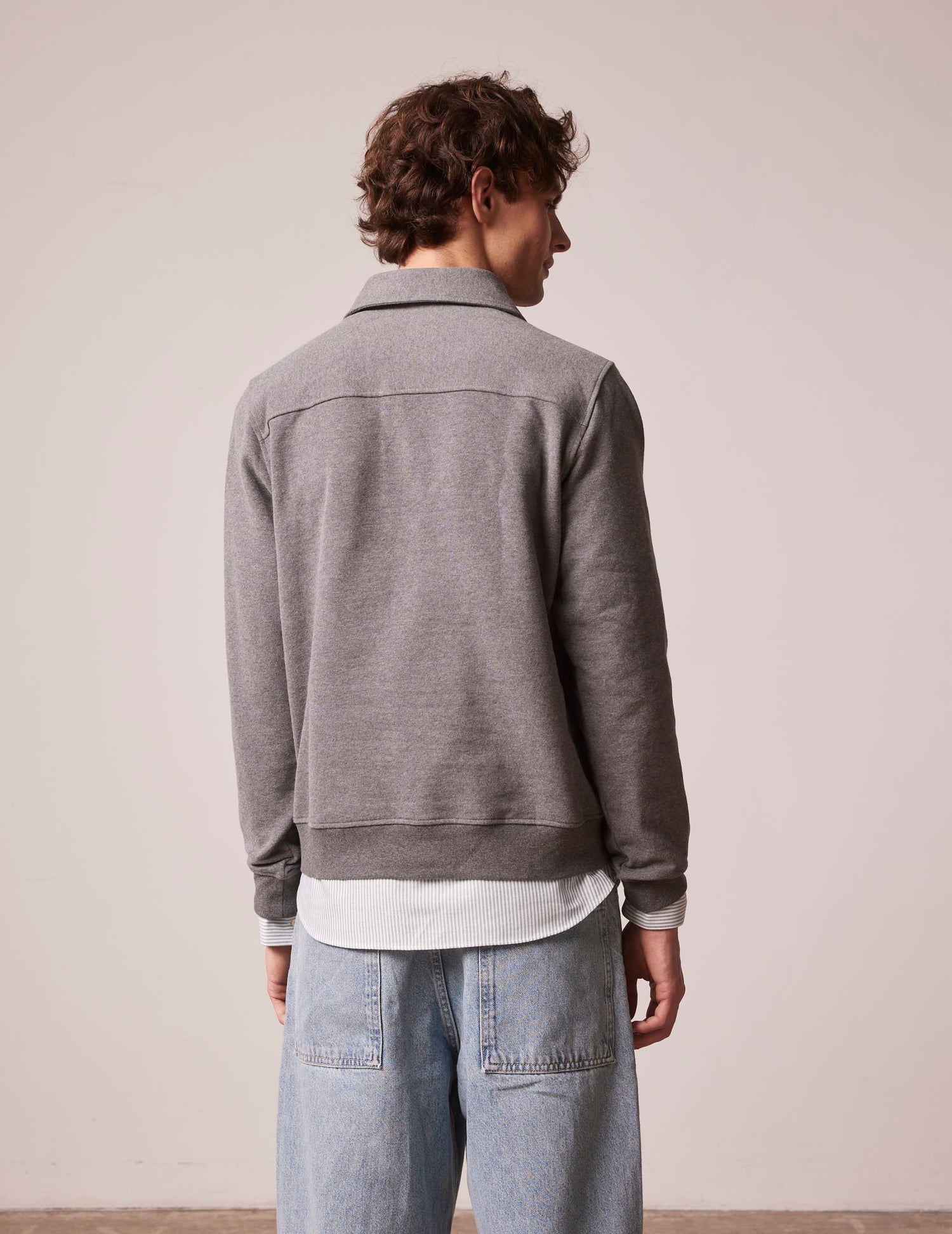 Grey Ivanhoé popover sweatshirt