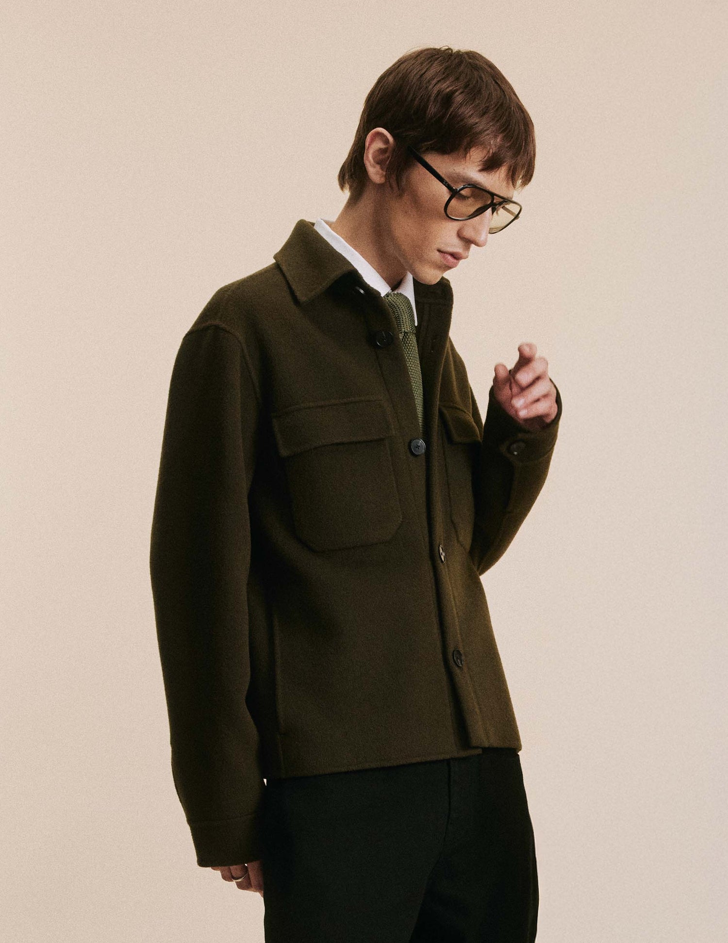 Inoa khaki wool jacket