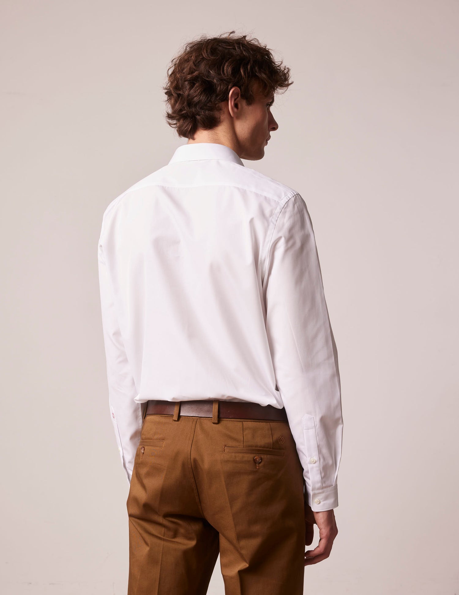 Amour shirt in white poplin - Poplin - Figaret Collar#3